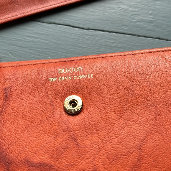 NWOT Vintage Buxton Cowhide Slim Leather Wallet - Picture 9 of 10